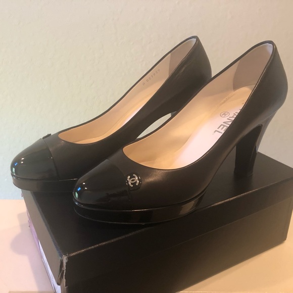 CHANEL Shoes - Chanel round toe platform pumps 38